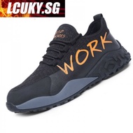 Lcuky.sg  ESD anti-static safety shoes, anti-smashing and anti-piercing safety shoes, steel toe cap, lightweight breathable non-slip work safety boots WrQT