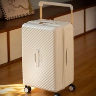 【1994HOME】New Wide Trolley Luggage Female Large-Capacity Trolley Case Universal Wheel Leather Luggag