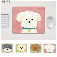 RBYTE Cartoon Mouse Pad, Keyboard Mats Desk Mat Dog Mouse Mat, Laptop Pads Anti-Slip Cute Rubber Key