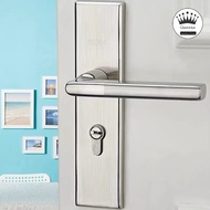 Door Knob Lockset with 3 Keys Privacy Handle Bedroom Bathroom Handle Lockset 304 Stainless Steel