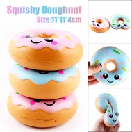 Simulation Donuts Squishy Slow Rising Squeeze Toys Straps Cartoon Smile Face