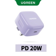 UGREEN 20W Apple USB-C Fast Charger UK Plug Compatible with iPhone 17/16/15 Samsung Galaxy S25/S24 i