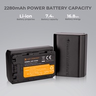 [LIS1] K&F CONCEPT Camera Battery & Charger Kit with 2-slot + 2pcs NP-FZ100 Batteries 7.4V 2280mAh T