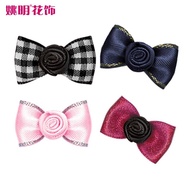 Hand Ribbon Underwear Decoration Clothing Clothing Knots Rose 5 Flat Knots Handmade Flower Decoratio