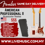Fender Ltd American Professional II Stratocaster Thinline Electric Guitar