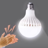 E27 12W LED Clap And Turn The Light Bulb Lamp Sound Smart Sensor Energy Saving