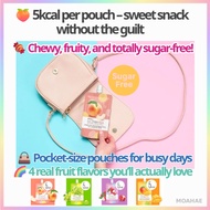 Fruit Konjac Jelly 4-Pack – 5kcal Pouch with No Sugar, 4 Fruity Flavors for Light Snacking | MOAHAE 