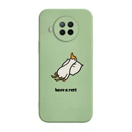 เคส Redmi Note 9 Pro 5G Case เคสการ์ตูนน่ารักเป็ดเคสซิลิโคนเหลว Flocking ฝาครอบโทรศัพท์ป้องกัน เคสโทรศัพท์
