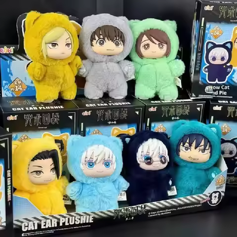 2025In Stock Genuine Eaki Jujutsu Kaisen Season 2 Cat Park Party Gojo Satoru Blind Box Plush Wrist B