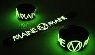The Maine wristband ริสแบนด์ เรืองแสง งานแกะขึ้นโมล ปั้มนูน สองชั้น สวยงาม คุณภาพสุดๆ มอบให้แฟน คนรั