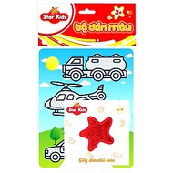 Bộ Tranh Dán Màu Phương Tiện Giao Thông RSTAR K-601