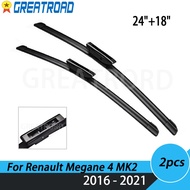 Wiper LHD & RHD Front Wiper Blades For Renault Megane 4 MK2 2016 - 2021 Windshield Windscreen Front 
