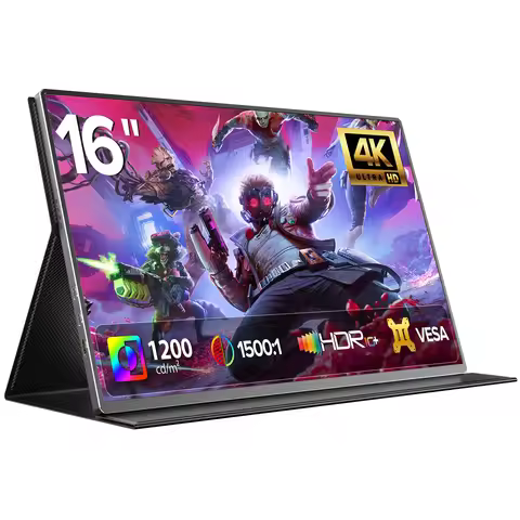 16" 4K Portable Monitor 3840x2400P 100%sRGB 1500:1 1200Nits IPS Screen for Laptop Desktop Macbook Ph
