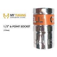 1/2" 6-POINT SOCKET [ 15 MM ]
