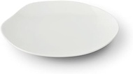 Mino Ware 81-014-101 Miyama Plate 6.7 x 6.3 inches (17 x 16 cm), Feuille Fille, White Porcelain, Mad
