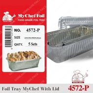 Foil Tray Mychef 4572-P 5Set With Lid