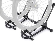 KONG MING CAR Indoor Bike Floor Stand - Bike Stand Rack for Garage/Home - Bike Storage Bicycle Parking Rack Fit 26”-29” Mountain Road Bikes (2 Bike Rack)