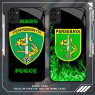 GK-68 Persebaya Surabaya Glass Casing for Samsung A14 A04S S21 FE A15 A35 A25 A24 A34 A54 A05S M15 A