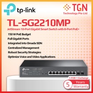 TP-Link TL-SG2210MP JetStream 10-Port Gigabit Smart Switch with 8-Port PoE+