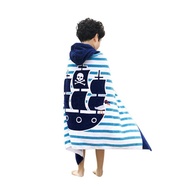 【More Suitable】 Kids Cute Cartoon Hooded Bath Towel Beach Towel 100% Cotton Childrens Cartoon Hooded