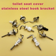 toilet seat cover stainless steel hook bracket, Fixed screws and bolts, Toilet hinge suitable for Du