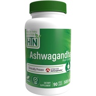 Ashwagandha 500mg Pure KSM­66 90 vegecaps High Potency (Clinically Proven and Organic Root-Only Ashwagandha)