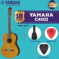Yamaha Classical Guitar Nylon Strings Beginner Model C40II with Bag,Pick & Pick Holder (C40II/c40ii/