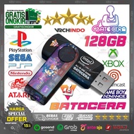 Batocera Game Flash Drive 128GB Retrobat Emulator/ - All in One Games Console Retro Emulator 