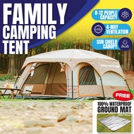 💥Original logo💥Khemah Unta Camping Tent waterproof Family Tent Large Outdoor Khemah Camping Besar Mu