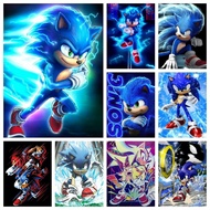 Cartoon Cool Sonic Poster Prints, Home Decorations, Modern Wall Art, Creative For Living Rooms, Bedr