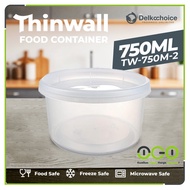 Thinwall Food Container White 750ml Round Plastic Food Container Retail Price Delkochoice