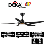 Deka Ceiling Fan (56 Inch) DC Motor 14-Speed Forward &amp; Reverse Remote Control LED Ceiling Fan DC2-313L / DC2 313L