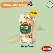 EMCO Crunchy Muesli (750g) | Chocolate & Hazelnuts | Hazelnuts | Strawberries & Almonds
