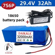 🔥29.4V  7S6P  32Ah 18650Lithium battery pack Built-in BMS Protection Electric Scooter Battery🌞