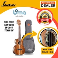 [FAMA]UMA UKULELE 26TENOR FULL SOLID ACACIA KOA UMA-30ST WITH EQ