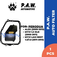 P.A.W. Auto Transmission Filter with Gasket (Paper) For Myvi Lagi Best/ Myvi Old/ Alza Old (35330-97