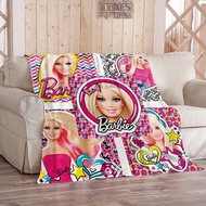 [Cartoon] Barbie Princess Nap Blanket Barbie Picnic Blanket Sofa Blanket Outdoor Blanket Cartoon Fla