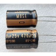 Nichicon MUSE KZ 470uf 25v capacitor