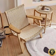 Byto Lazy Chair Dining Chair Vintage Lying Chair Nordic Rattan Lazy Chair Wooden Stool Living Room L