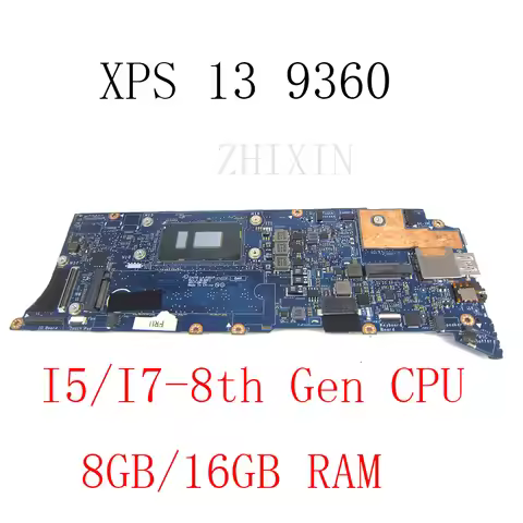 LA-F051P For DELL XPS 13 9360 Laptop Motherboard With i5 i7-8th Gen CPU 8GB/16GB RAM Notebook Mainbo
