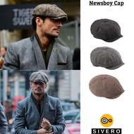 Men Beret Newsboy Hat Flat Cap Retro Vintage Topi Lelaki Tweed Hat Wool Golf Hat Men Casual Baretta 