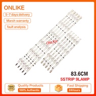 หลอดแบล็คไลท์ ทีวี SAMSUNG ซัมซุง 40" 8ดวง 3แถว 40J5000 40J5200 40J5250 40N5000 40M5000 40M5100 LED