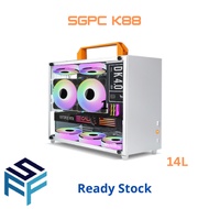 SGPC K88 mATX Computer Case Gaming PC Chassis | SFX or ATX PSU