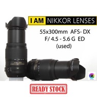 Nikon Lens AFS 55-300mm f4.5-5.6G (used)
