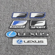 Car sticker metal emblem for Lexus RX300 IS250 ES200 NX300 F-SPORT logo Rear trunk side badge Scratc