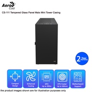 AEROCOOL CS-111 TEMPERED GLASS PANEL MATX MINI TOWER CASING