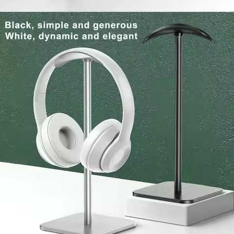Aluminium Alloy Wireless Earphone Holder Head Mounted Earphone Hanger Can Store for Apple Airpods Ma