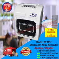 [READY STOCK] JK TR-1 Electronic Time Recorder Digital Analog Punch Card Machine / Mesin Merakam Mas