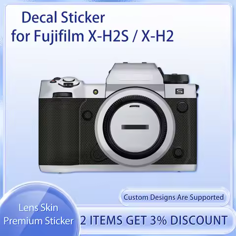 X-H2S Decal Skin for Fujifilm Fuji X-H2S / X-H2 Camera Skin Decal X H2 Protective Film Cover Film XH