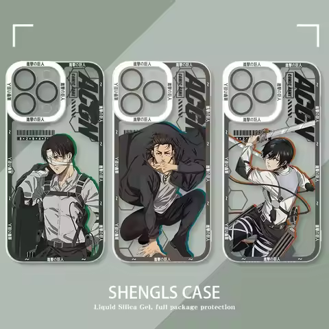 Anime Attack on Titan Phone Case For VIVO Y28 V30e Y75 Y03 Y36 Y100 Y17s Y76 Y22s Y16 Y50 Y21 Y20 V2